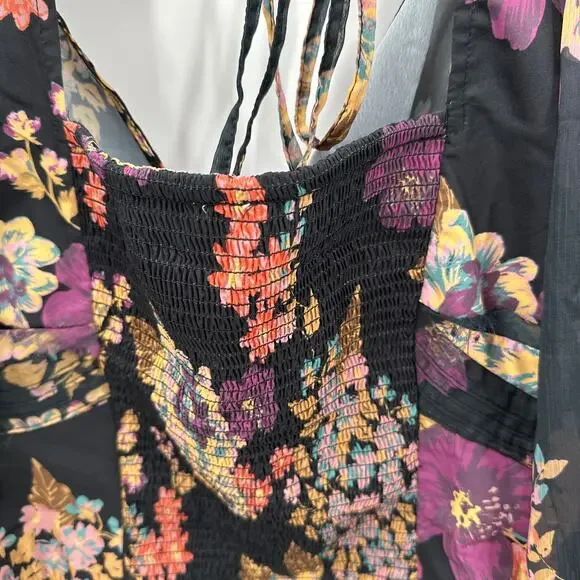 FREE PEOPLE NWT Wanderlust Bodysuit in Black Combo // S - Picture 12 of 13